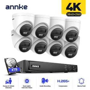 ANNKE 8CH 4K Ultra HD POE Network Video Security System