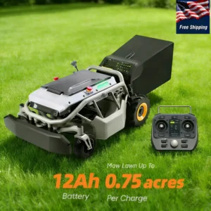 S1 2WD 21'' Electric Remote Control Robotic Lawn Mower with Sensor Slope Control, US Warehouse Stock 7 Days Fast Delivery