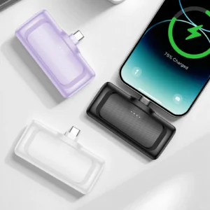 Mini Power Bank 22.5W Max 4000mAh Fast Charging Portable External Battery with Cables for Android iPhone 17 16 Samsung