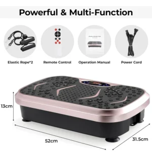 Vibration Plate,Fitness Vibration Board for Home,Full Body Exercise Machine,Fat Burning & Muscle Building,Body Shaper Trainer