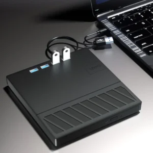 7-in-1 USB 3.0 Type C External CD DVD RW Optical Drive DVD Player Burner Reader Portable CD DVD Player for Laptop PC