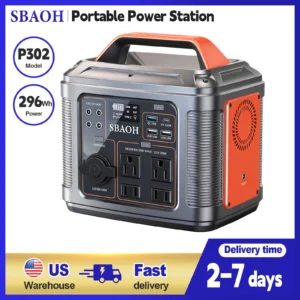 Portable Power Station, 300W 296Wh Solar Generator Quick Charge
