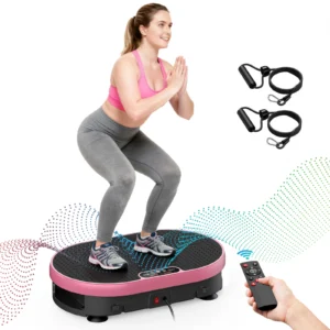Vibration Plate Exercise Machine 120 Speed Levels Remote Control Whole Body Workout