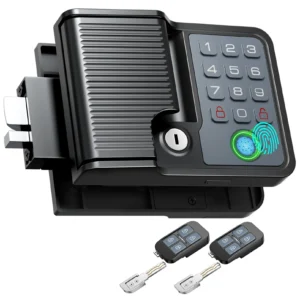 Smart RV Door Locks Keyless Entry Weatherproof Fits 3.75"x2.75" Fingerprint Remote Keypad, Full Metal Camper Trailer Replacement