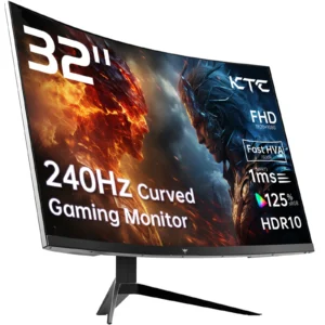 KTC 32 inch 240Hz Curved Gaming Monitor VESA,Tilt Adjustable,