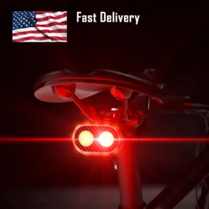 Bike Tail Light Smart Brake Sensing MTB Road Bike Rear Light IPX6 Waterproof Type-C Charging Cycling Taillight