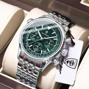 POEDAGAR Luxury Business  Waterproof Luminous Military Watch for Men