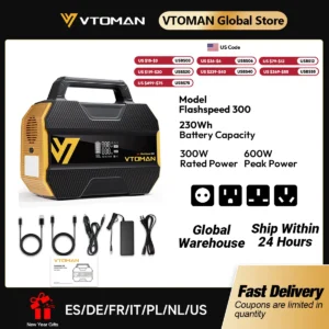 FlashSpeed 300 Portable Power Station 230Wh/70000mAh LiFeP04 Battery